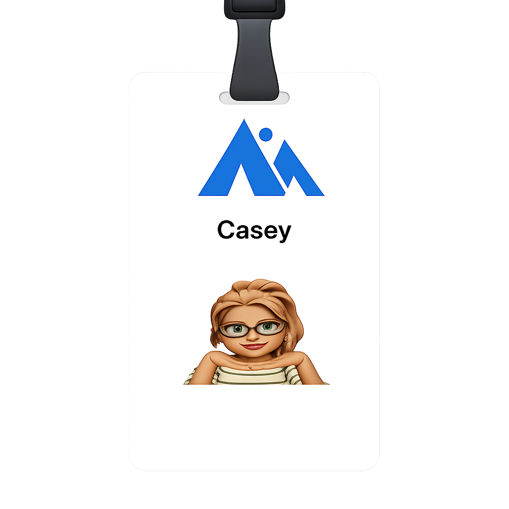 Casey badge front